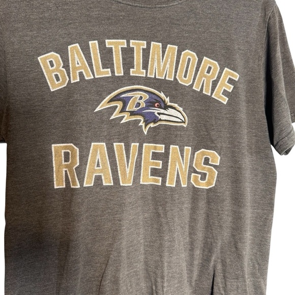 Baltimore Ravens Shirt Mens Medium Gray Football Logo NFL Pro Line Fanatics - Picture 4 of 10